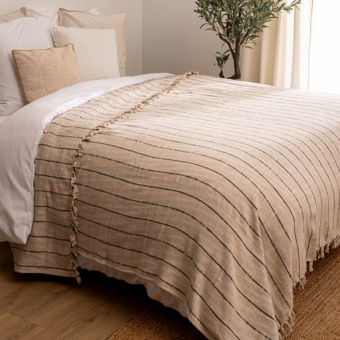 Dessus de lit "Luisa" 240x260cm beige