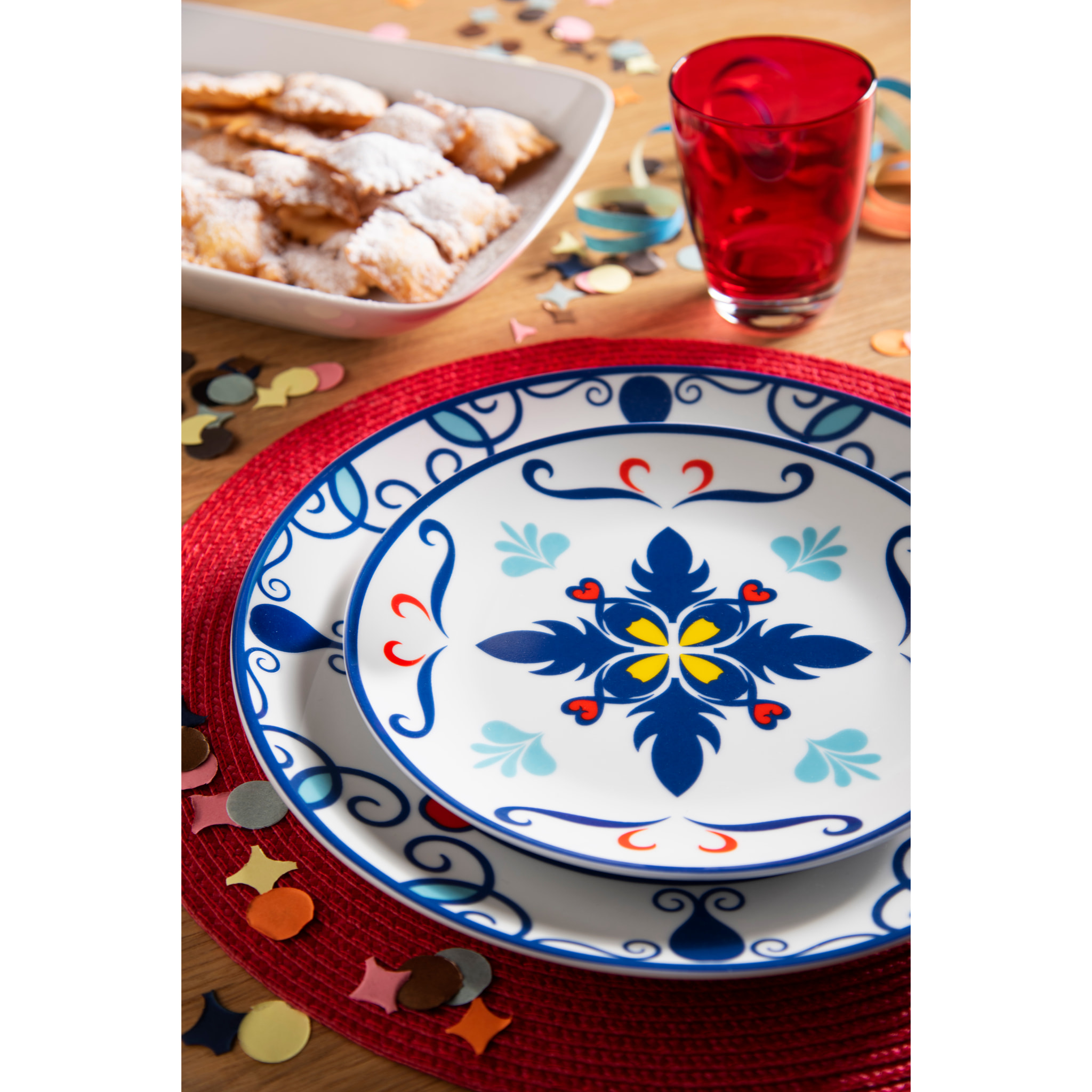 Set de 6 verres Excelsa – Happy Color, Verre Rouge