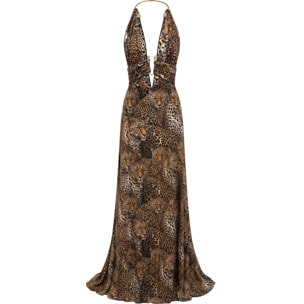 PHILIPP PLEIN Vestido largo LEOPARD
