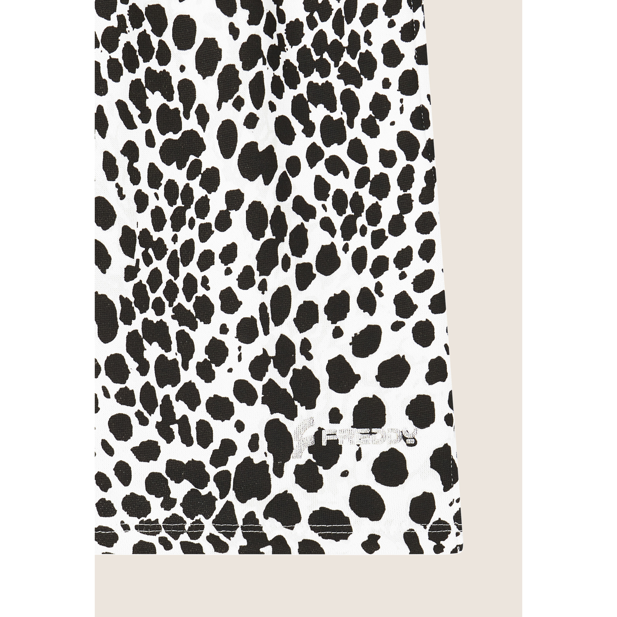 Pantaloncini animalier regular fit in french terry