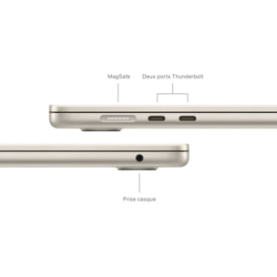 Ordinateur Apple MACBOOK Air 15' M3 24Go CPU8 GPU10 512Go Lumière