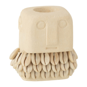 J-Line bougeoir Statue Elise - pierre - naturel