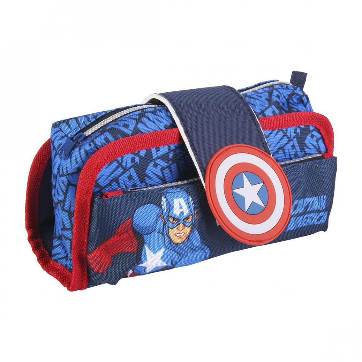 Avengers Astuccio Scuola Tombolino Multi Scompartimento con Velcro Lui Marvel Multicolor