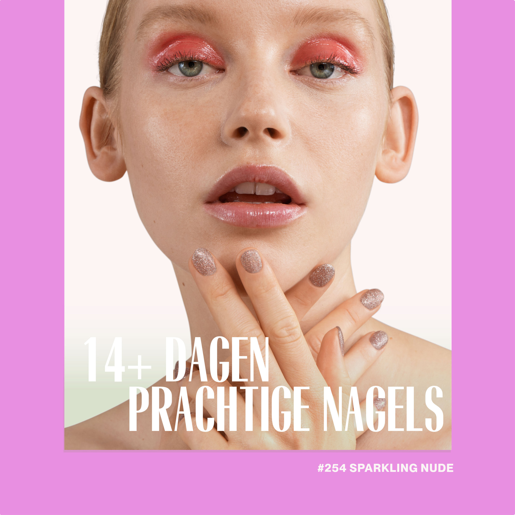 Vernis semi-permanent - 254 Sparkling Nude - 15 ml