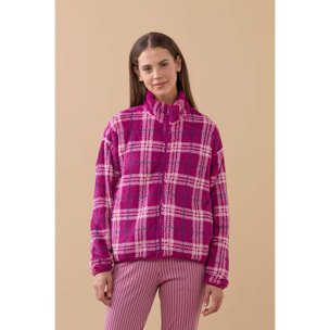 Giacca donna nelly in eco pelliccia con zip Noidinotte