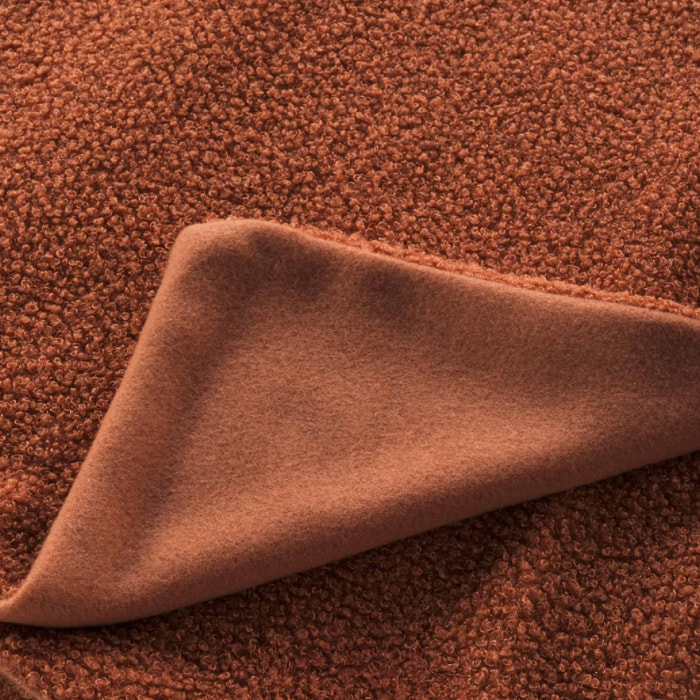 Plaid Wooly Bouclette Unie - Terracotta