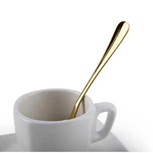 Set 6 Cucchiaini Caffè Excelsa – Gold, Acciaio Dorato