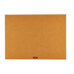 Set de table rectangulaire - 6 pièces - Feutre recyclé marron