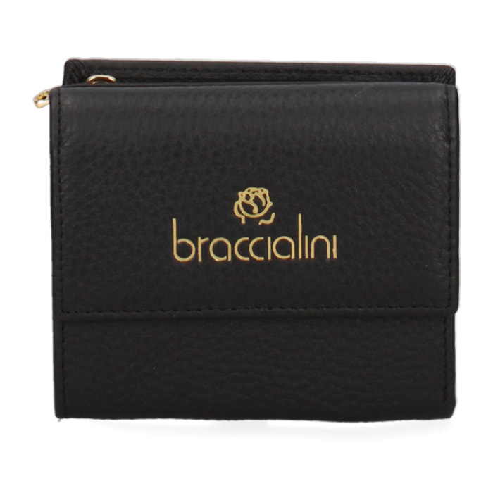 Portafoglio  da donna In Vera pelle Made in Italy 11x8,5x4 cm