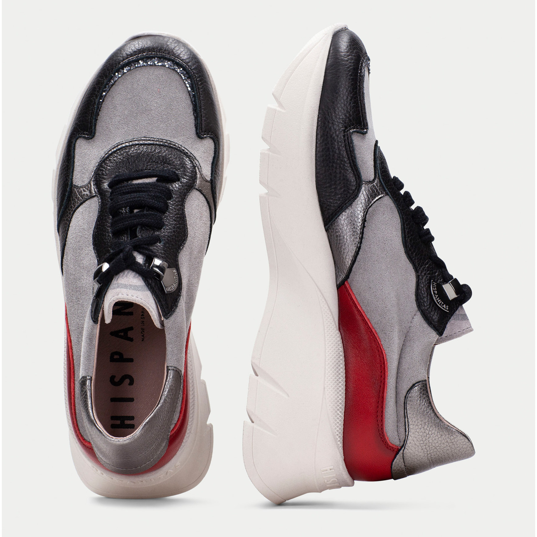 Deportivo Helsinki Negro gris rojo 5 cm