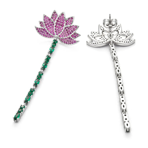 Pendientes Likme acabado plata