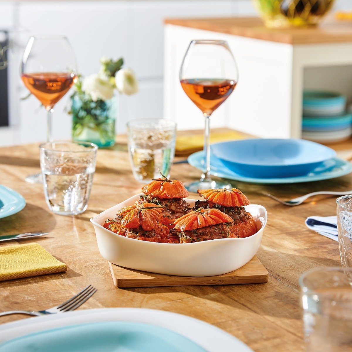 Lot de 3 plats de cuisson carrés, 2x20cm et 1x29cm Smart Cuisine Carine - Luminarc - Résistant au four à 250°C