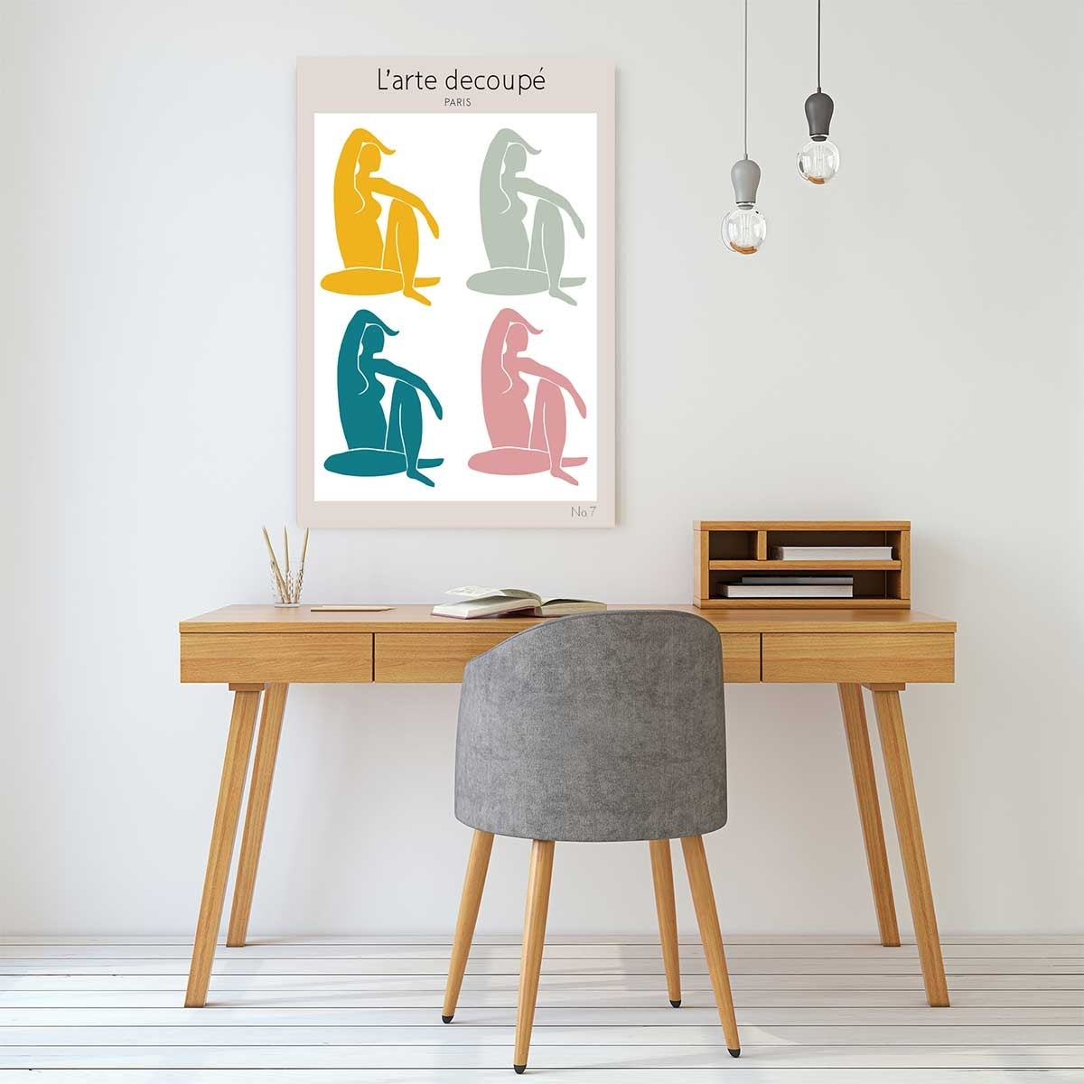 Tableau l'arte découpé Toile imprimée