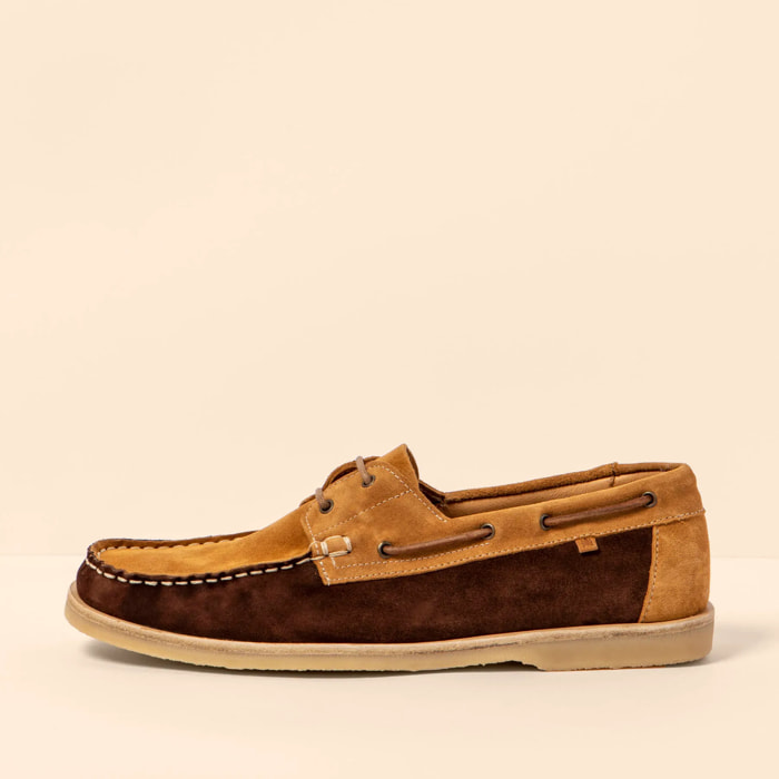 Zapatillas N5963 SILK SUEDE CHOCOLATE-TOFFEE/ PLANTAE color Chocolate-toffee