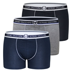 3 Boxer Uomo in Cotone Elasticizzato Sergio Tacchini,