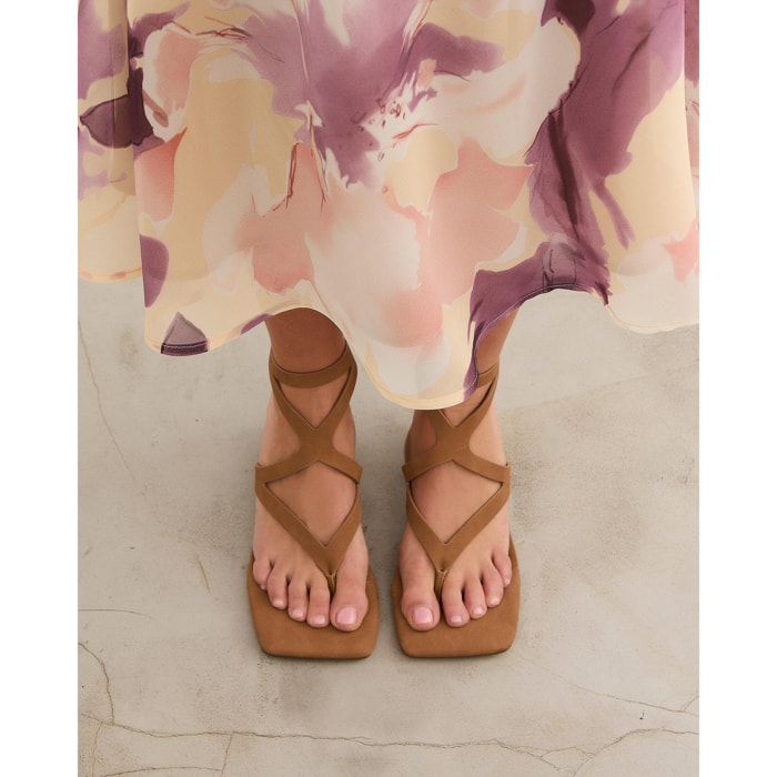 Sandalias de tacón Morey Caramelo 6 cm