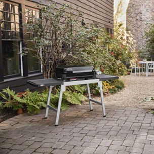 Plancha gaz WEBER black 2 brûleurs à poser,  56x41 cm