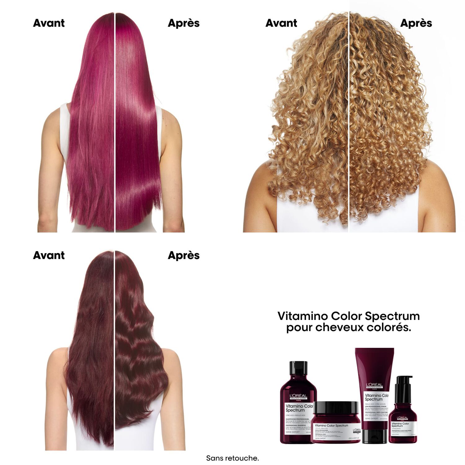 Série Expert Vitamino Color Spectrum - Shampoing protecteur pour cheveux colorés Recharge