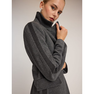 Motivi - Abrigo largo de pura lana - Gris