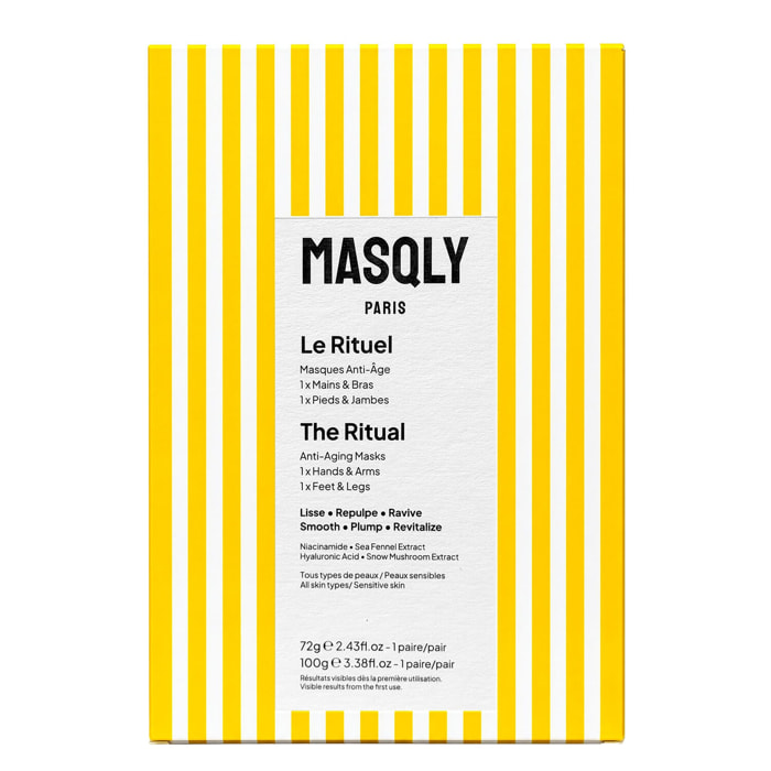 Le Rituel - Duo Masques Anti-Åge Mains & Bras et Pieds & Jambes