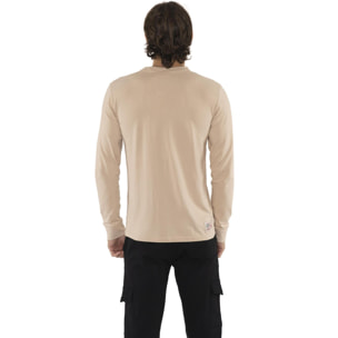 Camiseta de hombre Leone Basic de algodón de manga larga