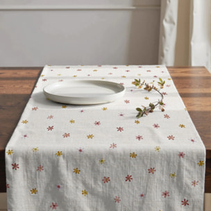 Chemin de table 100% coton Teyo 50x150 cm