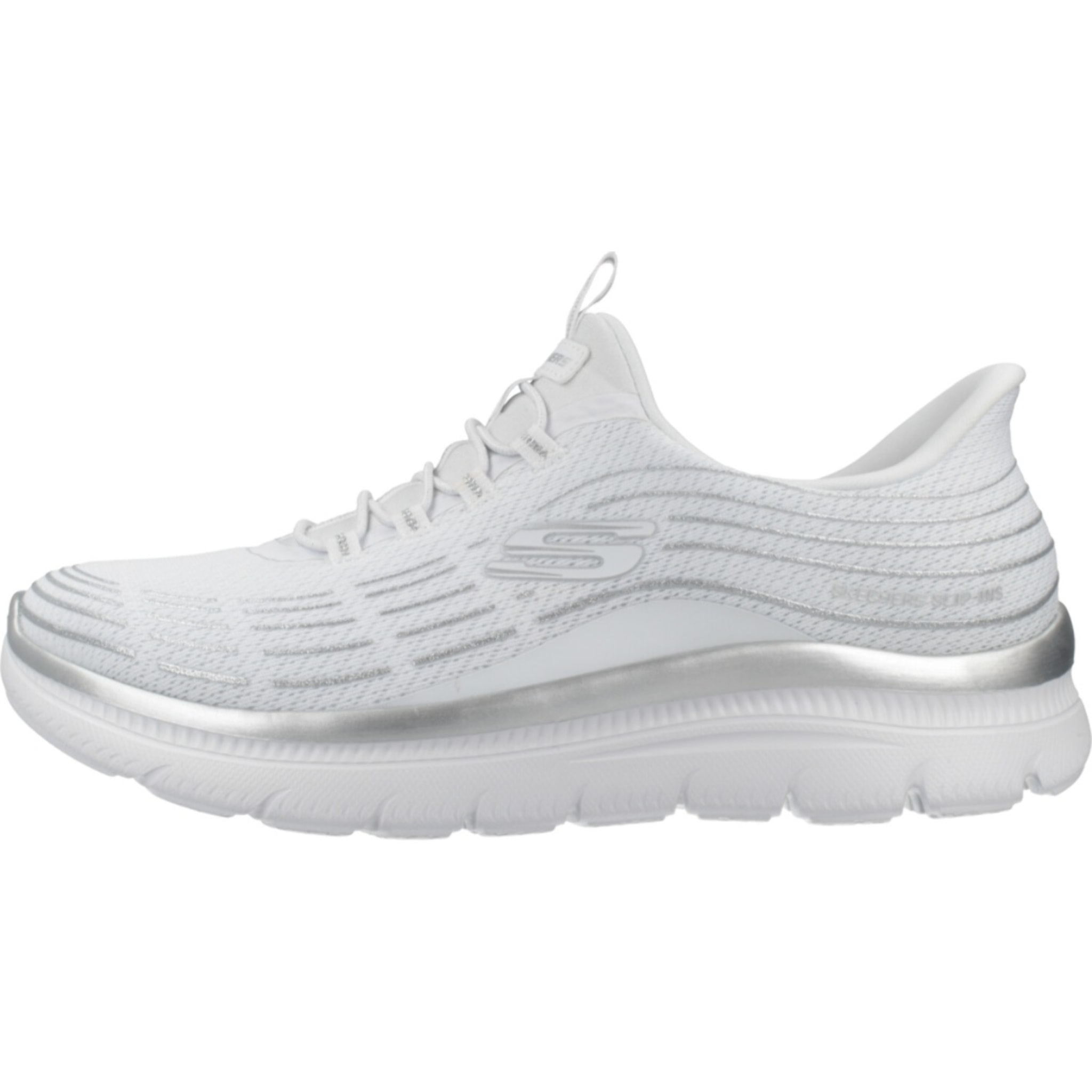 Sneakers De  Mujer Plus Soft Luster Blanco