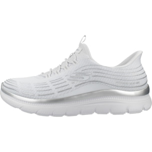 Sneakers De  Mujer Plus Soft Luster Blanco