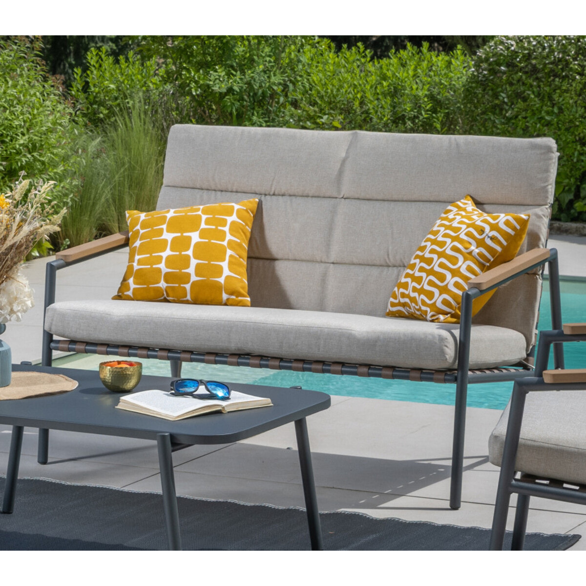 Salon de jardin  en aluminium - 4 places - ARCACHON