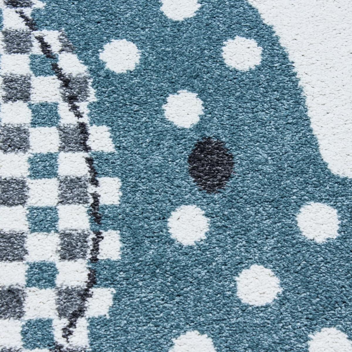 Tapis enfant tissé motif animaux PILO