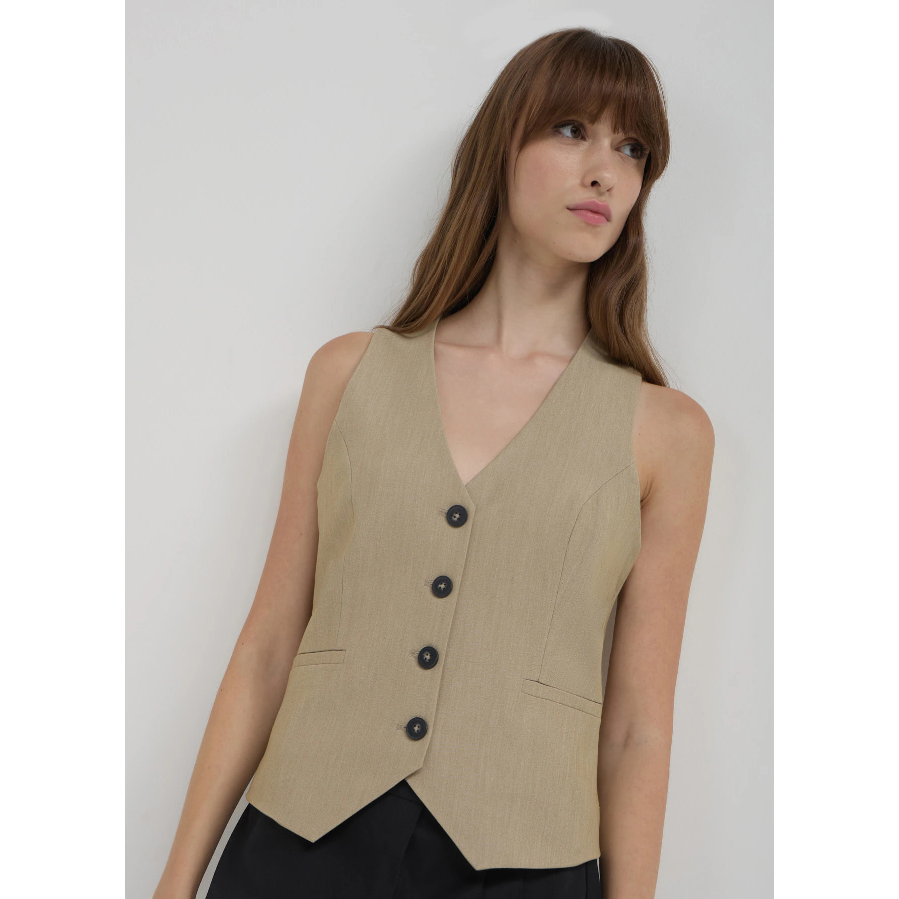 Gilet con bottoni