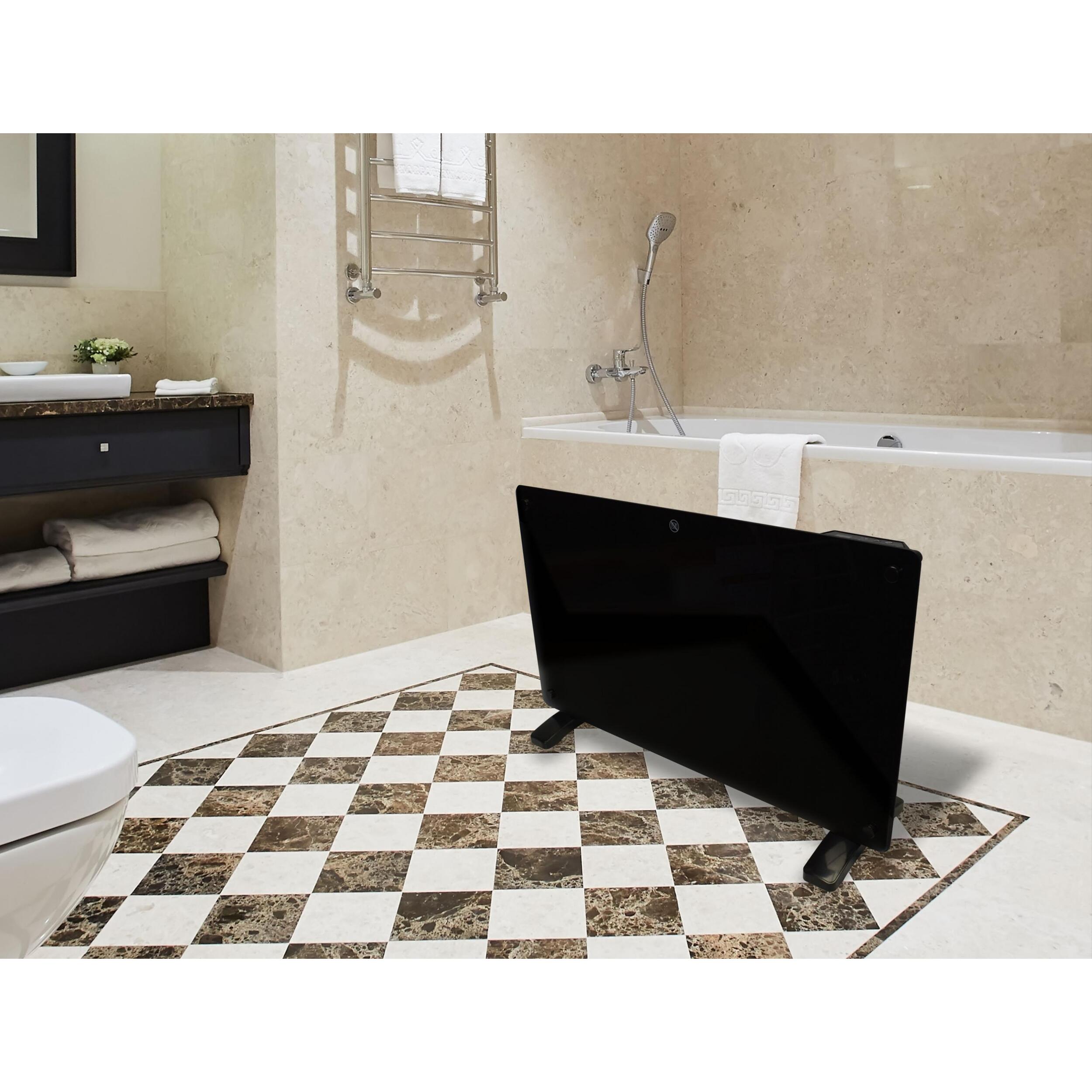 Radiateur avec panneau en verre et commande WiFi App 1500   W