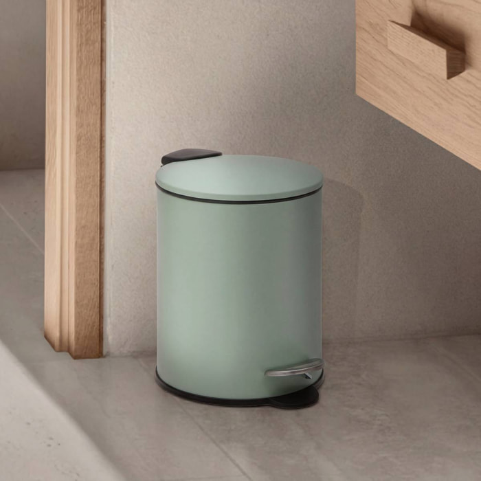 Poubelle Colorama ronde 2,7L vert céladon
