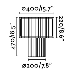 LINDA Lampe de table noir