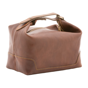 Borsa a mano  unisex In Vera pelle Made in Italy 24x19x18 cm