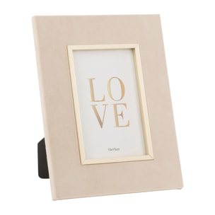 J-Line cadre photo Dita - velours - beige - small
