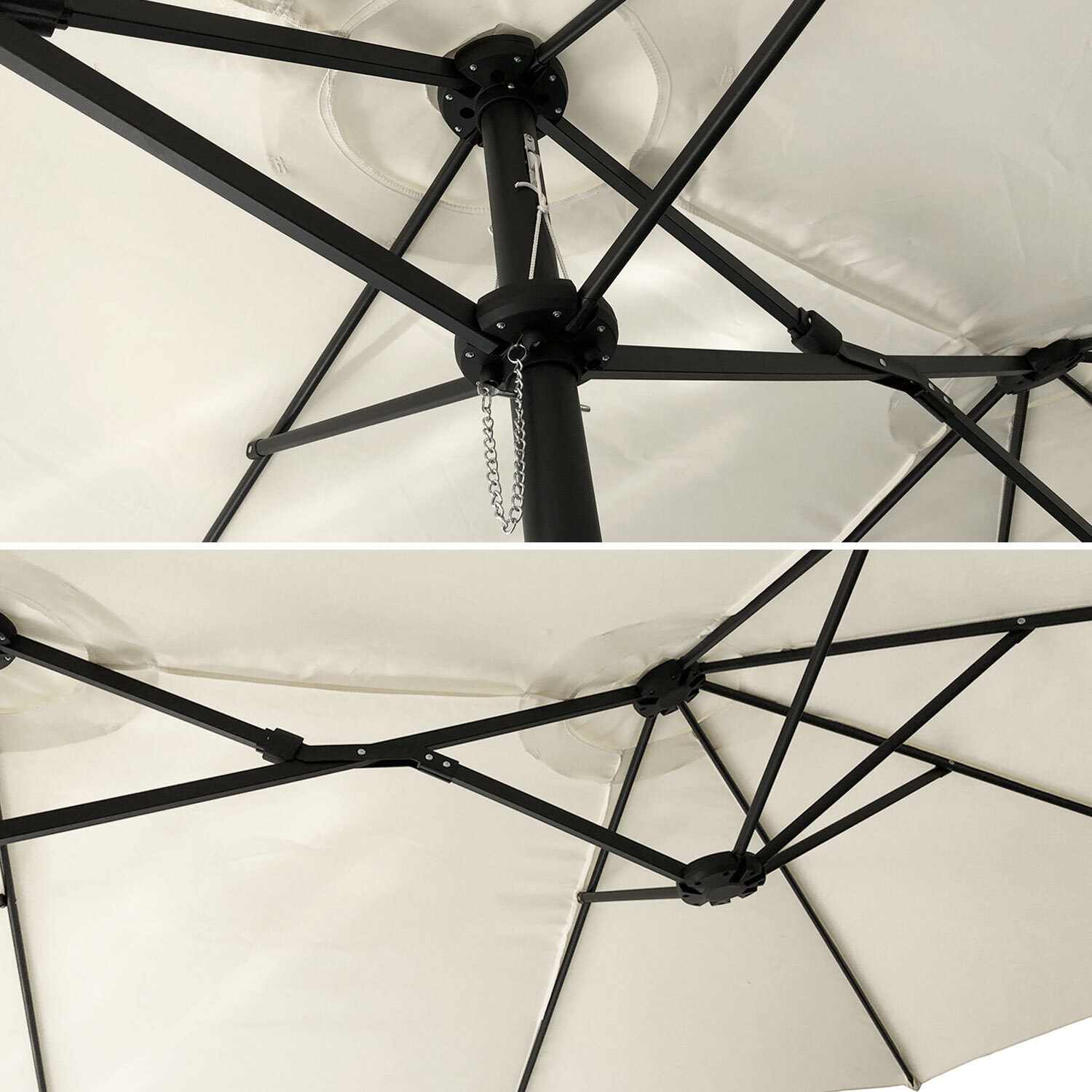 Parasol double LINAI ovale -