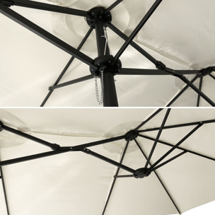 Parasol double LINAI ovale -