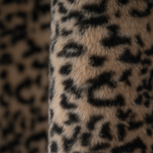 Rideau imitation fourrure léopard - Beige