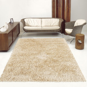 Tapis shaggy fait main motif uni HAGO