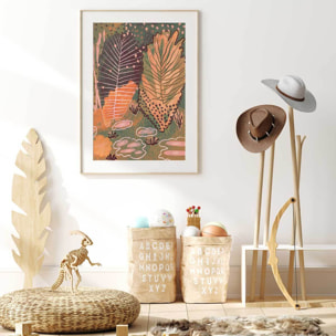 Affiche enfant forêt magique  Affiche sous cadre bois