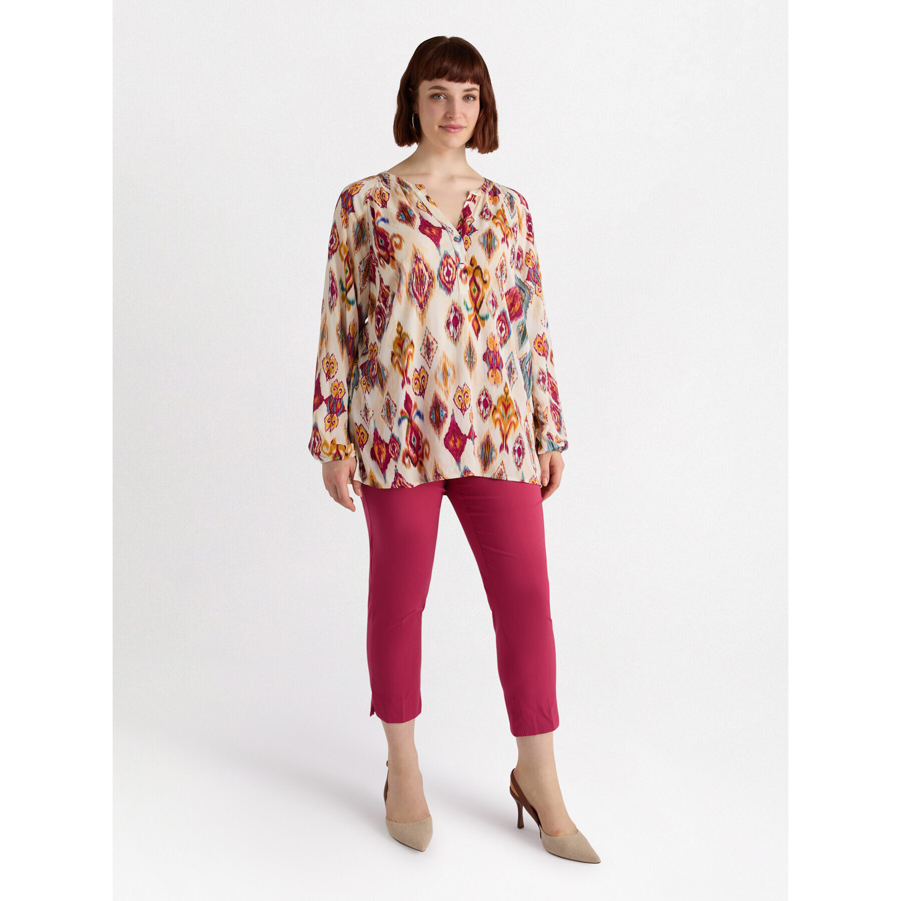 Fiorella Rubino - Pantaloni modello New York - Rosso