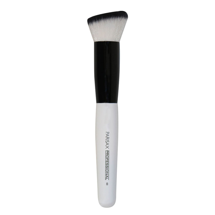 Pinceau Fond de Teint - Nylon Noir/Blanc