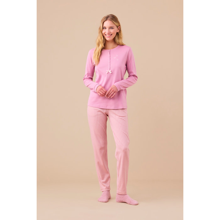 Pigiama donna caldo cotone felpato articolo heart. Noidinotte