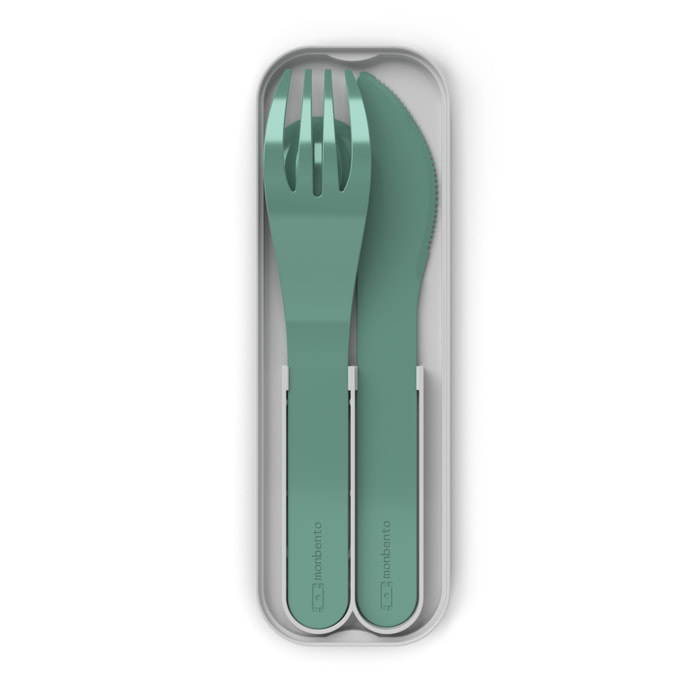 Set de 3 couverts Pocket Color Vert Forest