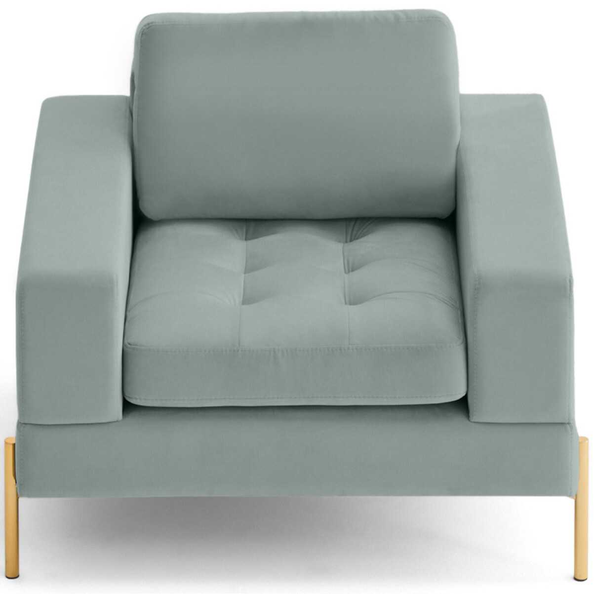 Isaure - fauteuil en velours - Bleu