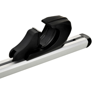 Barras de Techo Universales para Vehículos Bacas Portaequipajes Coche Automóvil con 135 cm Rieles de Aluminio y Cerradura Carga 75 kg Plata