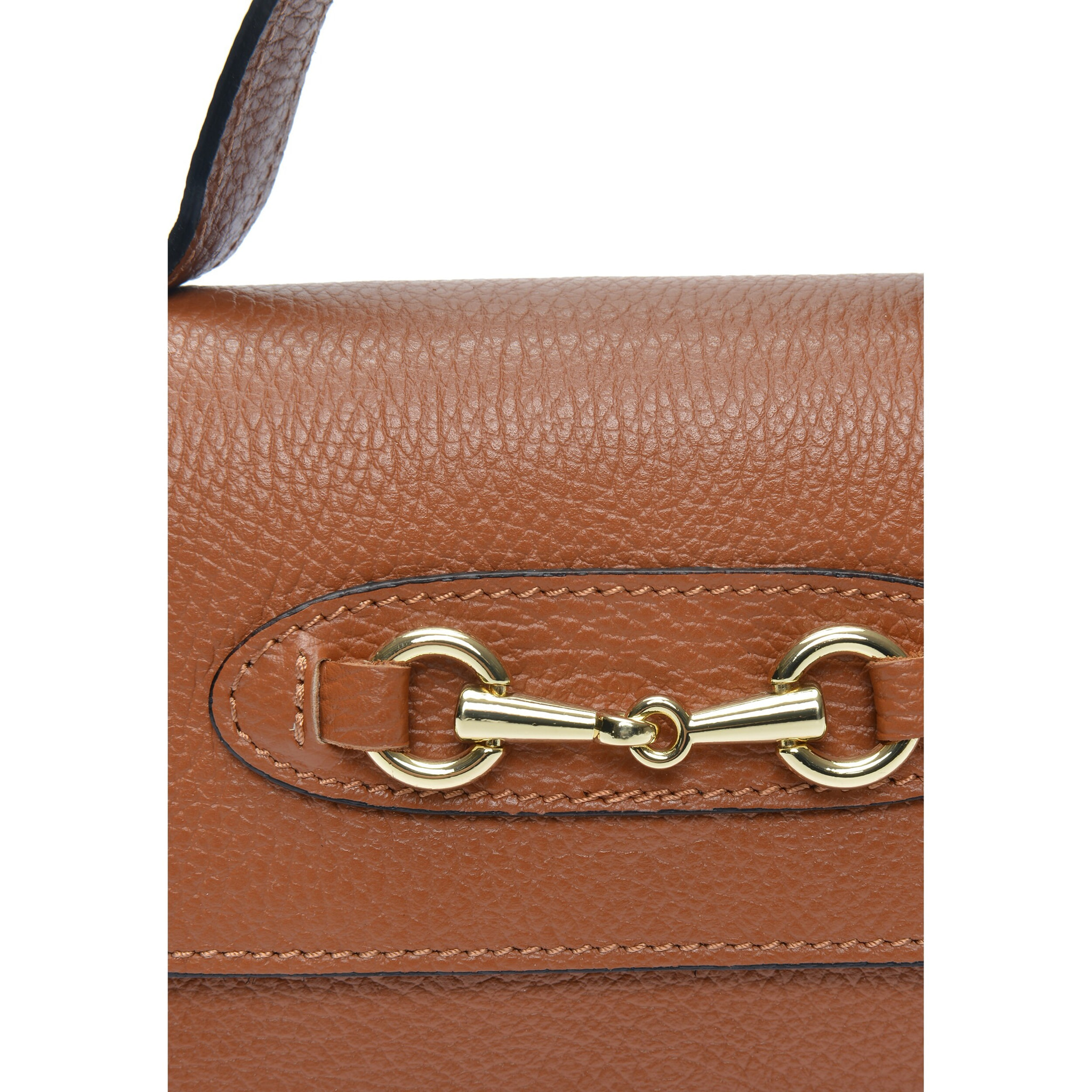 Borsa a spalla Anna Luchini Cammello