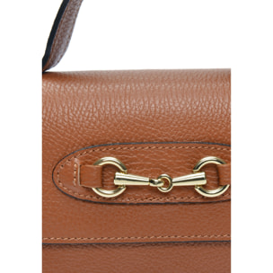 Borsa a spalla Anna Luchini Cammello