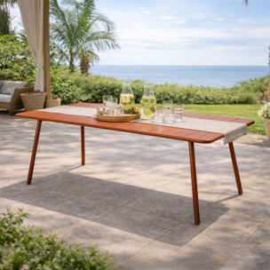 Table de jardin 8-10 places 200cm terracotta EVORA